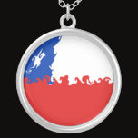 Chile Gnarly Flag necklaces by Flagnostic Chile Gnarly Flag necklaces