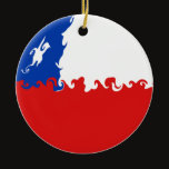 Chile Gnarly Flag ornaments by Flagnostic Chile Gnarly Flag ornaments
