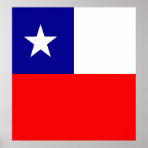 Chile High quality Flag Poster