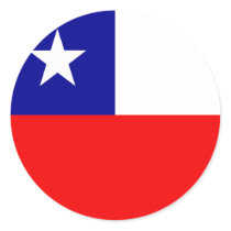 Chile High quality Flag Round Sticker