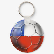 Chile LA Roja Chilean Soccer Ball flag of Chile keychains
