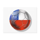 Chile LA Roja Chilean Soccer Ball flag of Chile Postcard