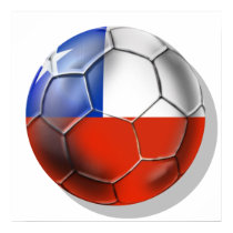 Chile LA Roja Chilean Soccer Ball flag of Chile posters by SoccerJersey Chile LA Roja Chilean Soccer Ball flag of Chile posters