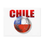 Chile logo soccer ball flag of Chile gear Post Cards