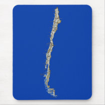 Chile Map Mousepad