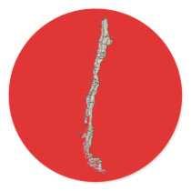 Chile Map Sticker
