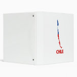 CHILE MAP VINYL BINDERS