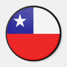 Chile quality Flag Circle Fridge Magnet