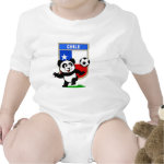 This adorable little panda is too cute! He's featured in front of a large flag from Chile and ready to play football and score some goals. This cute design is perfect for football players and soccer fans! You can totally customize this gift! Change the color, move the design around, add your own text or images -- make it your own!