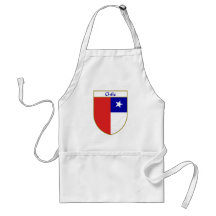 Chilean Flag Shield Aprons