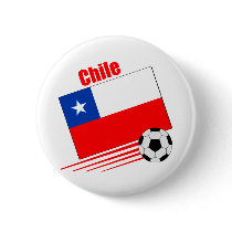 Chilean Soccer Team Pins button
