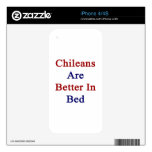 Chileans Are Better In Bed Decal For The iPhone 4S