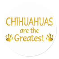 Chilhuahua Round Stickers