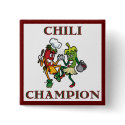 Chili Champion Dancing Chilis Button by FalconsEye Chili Champion Dancing Chilis Button
