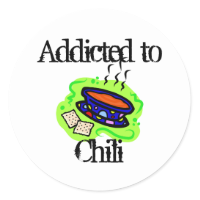 Chili Classic Round Sticker