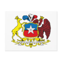 Chili Coat of Arms Postcard by FlagTshirts Chili Coat of Arms Postcard