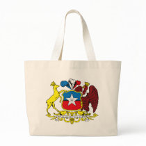 Chili Coat of Arms Tote Bag by FlagTshirts Chili Coat of Arms Tote Bag