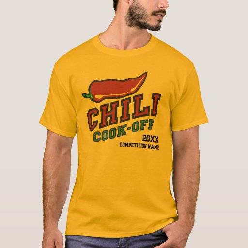 Chili Cook Off Competition TShirt Zazzle