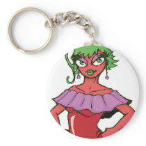 Chili Girl Top keychains