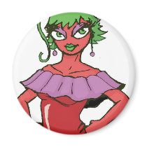 Chili Girl Top magnets