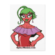 Chili Girl Top postcards