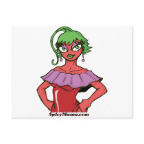 Chili Girl Top postcards