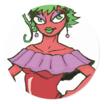 Chili Girl Top stickers