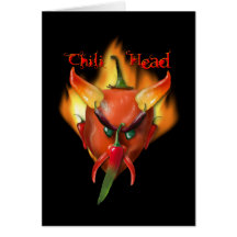Chili Head Devil Card