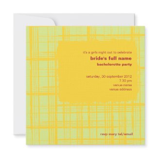 Chilli Lemon Bachelorette Party Invitation invitation