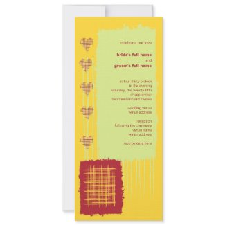 Chilli Lemon Wedding Invitation 2 invitation