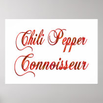 Chili Pepper Connoisseur Poster