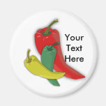 Chili Pepper Group Fridge Magnet