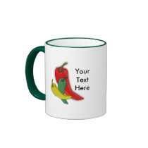 Chili Pepper Group mugs by AryadnaDesign Chili Pepper Group mugs