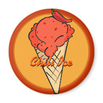 Chili Pepper Ice Cream Magnet by Customizables Chili Pepper Ice Cream Magnet