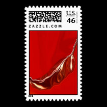 Chili Pepper Postage Stamp stamps