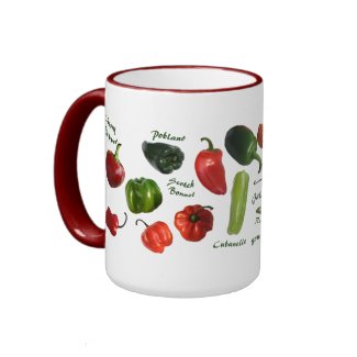 Chili Pepper Varieties mug