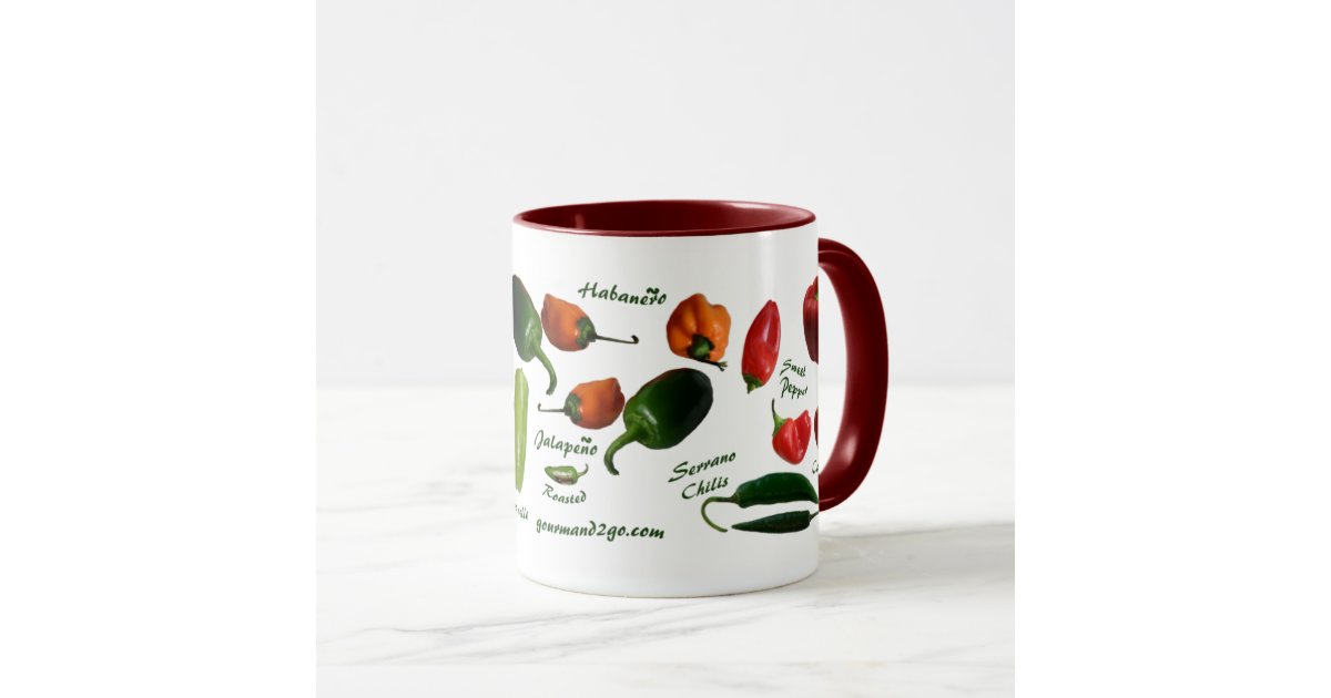 Chili Pepper Varieties Mug Zazzle