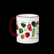 Chili Pepper Varieties mugs