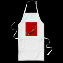 Chili Pepper White Apron