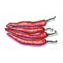 Chili Peppers Canvas Print by mozache Chili Peppers Canvas Print