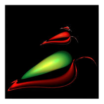 Chili Peppers Print by Serenity_Questi Chili Peppers Print