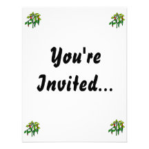 Chili Plant Many Peppers Graphic Custom Invitations