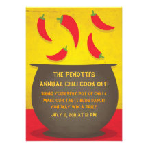 Chili Pot - Cook Off Invitation