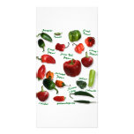Chili Varieties Personalized Photo Card