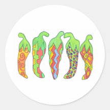Chilis Incognito Round Sticker