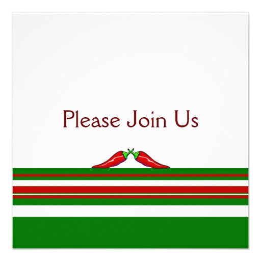 Chilitini Party Invitations