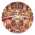 Chilkoot Blanket Round Stickers