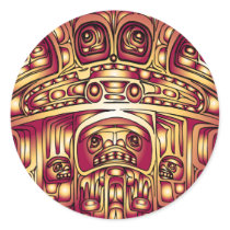 Chilkoot Blanket Round Sticker