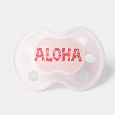 Chill Aloha Floral Pattern BooginHead Pacifier