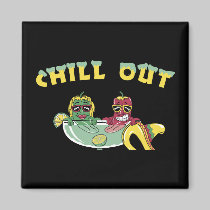 Chill Out Fridge Magnet magnets